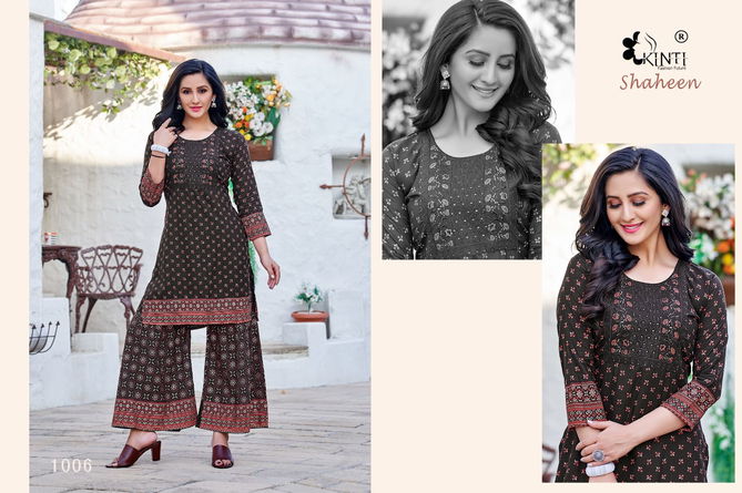 Shaheen By Kinti Kurti With Bottom Catalog
